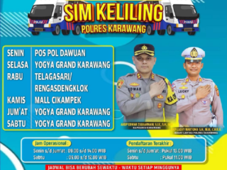 Layanan SIM Keliling Polres Karawang Hadir di Rengasdengklok, Rabu (11/12/2024)